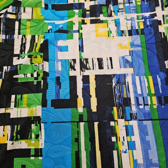 Peck & Peck Women's PL Geometric Print 3/4 Sleeve Top - Picture 6 of 6